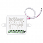 2CH Zigbee Mini Smart Switch relės modulio palaikymo 2 krypčių valdymo jungiklis, skirtas i&scaron;maniųjų namų automatizavimui 2CH Zigbee Switch Module balta