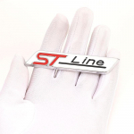 3D metalinio automobilio lipduko ST linijos emblemos ženklelio lipdukai, skirti Fo+rd F-150 Focus X Vignale ST Line Mondeo Escape EcoBoost 245 330 Explorer