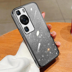 Huawei P60 P50 Pro P40 P30 Lite P Smart 2021 Y7A Y9A Y9S Y9 2019 silikoninis galinis dangtelis su gradientu ir blizgučiais Huawei P30
