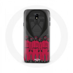 Coque pour Samsung Galaxy J5 2017 Squid Game Affiche masques personnages