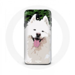 Coque pour samsung galaxy S4 Samoy&egrave;de Blanc Race de chiens
