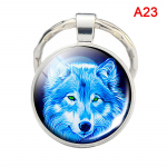 Glow In The Dark Wolf Key Chain Raktų pakabukų laikiklis &Scaron;viečiantis vilko galvos raktų pakabukas as the picture