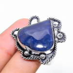 Lapis Lazuli Handmade 925 Sterling Silver Jewelry Ring Size 10 e7i15