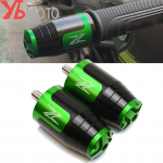 Motociklo aliuminio vairo rankenos galuose antivibracinis ki&scaron;tukas KAWASAKI Z900 Z900RS Z1000/SX Z400 Z750 Z800 B Black green