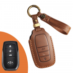 Rankų darbo natūralios odos raktų dėklas Toyota Senna, Prado, Alpha, Vellfire