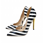 Madingi moteri&scaron;ki batai su zebriniu ra&scaron;tu, žemu kirpimu, suknelių batai, moteri&scaron;ki auk&scaron;takulniai batai vakarėliams 46