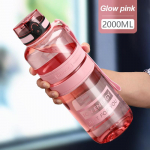 1.5/2L Sport Water Bottle Large capacity Portable leakproof Shaker Outdoor Fitness Bottle EcoFriendly Plastic Drinkware BPA 350ml Green