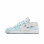 Air Jordan 1 Low SE GS Glacier Blue Multi Color White Super Violet HJ3481-491 38.5