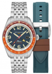 Fluss GMT Automatinis 15 ATM Atsparus vandeniui Safyro Tamsiai mėlynas [SPINNAKER] Laikrodis, Savaranki&scaron;kai prisukamas, Atsparus, Stiklas, Ciferblatas, SP-5120-55, Vyri&scaron;kas [Naudotas]