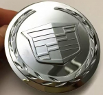 4 vnt. 83 mm sidabrinės spalvos ABS automobilio ratų centriniai gaubteliai dangtelis emblema tinka Cadillac Escalade Plieninio rato stebulės dangtelis oem 9595891
