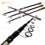 Me&scaron;kerės spiningo me&scaron;kerė Teleskopinė spiningo me&scaron;kerė Ne&scaron;iojami me&scaron;kerės anglies žūklės reikmenys 1.8m