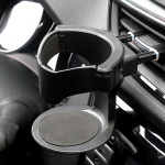 1 vnt. Naujas automobilio oro ventiliacijos angos gėrimų puodelių butelių laikiklis automobilinis sunkvežimis vandens butelių laikiklis Automobilių puodelių stovas, skirtas automobilio vandens butelių peleninei LXY juoda