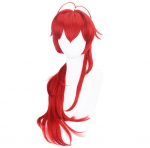 Anime 80cm Diluc perukas Genshin Impact Cosplay raudoni plaukai ilgi garbanoti modeliai, kar&scaron;čiui atsparus suaugusiems vyrams, moterims, Helovino vaidmenims