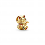 Madingi sidabriniai karoliukai &bdquo;Lucky Cat&ldquo; karoliukais papuo&scaron;ti augintinio katės žavesys Nauji 520 Valentino dienos i&scaron;barstyti &scaron;irdies formos karoliukai