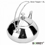 BORREY1,5L sidabro aukso arbatinukai nerūdijančio plieno virdulys vie&scaron;bučio arbatos puodas su filtru Restoranas dujinė viryklė indukcinė viryklė arbatos virdulys