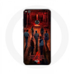 Coque pour Huawei P8 Lite 2017 Stranger Things Affiche Equipages Fan Art Saison 4