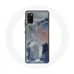 Coque pour Oppo A16 Fond de texture abstraite gris