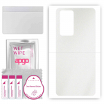 apgo Protective Skin Sticker for the back compatible with Oppo Reno 6 Pro+ 5G, Wrap Film, Foil, Vinyl - Pattern Matte Transparent