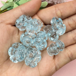 Auk&scaron;tos kokybės mados rankų darbo medžiagos apyrankė palaidi karoliukai papuo&scaron;alai, skaidrūs akrilo kristalai 10 vnt. Priedai slyvų žiedai 19,3 mm &bdquo;pasidaryk pats&ldquo; &scaron;viesiai mėlyna spalva