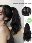 Mažas Grab Clip juodas trumpas garbanotas ponytail plaukų priauginimas 10inch