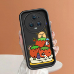 Mink&scaron;tas silikoninis kvadratinis kopėčių ra&scaron;to telefono dėklas, visi&scaron;kai dengiantis, apsaugantis kamerą nuo smūgių, guminis dėklas Huawei Honor Honor 9X Pro ruda