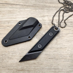 Stone Wash Utility Knife 440C Plieninis ABS rankena EDC Keychian Knife Mini ne&scaron;iojamasis popieriaus pjaustytuvas i&scaron;pakavimo įrankis juoda
