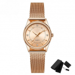 Mados prekės ženklo moteri&scaron;ki laikrodžiai Prabangūs Diamond Rose Gold Moteri&scaron;kos apyrankės Eleganti&scaron;kas suknelės laikrodis mergaitėms