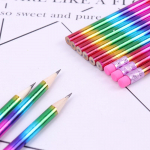 1 vnt. naujas vaivoryk&scaron;tės pie&scaron;tukas, medienos aplinkos apsaugos pie&scaron;tukas, ry&scaron;kios spalvos i&scaron;vaizdos pie&scaron;tukas 1PC