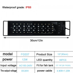 Akvariumo &scaron;viestuvai 3 eilučių LED mėlynai balti ap&scaron;vietimai žuvų tanko priedai 48LED/76LED lempa Akvariumo ap&scaron;vietimas Akvariumo ap&scaron;vietimas Akvariumo ap&scaron;vietimas US PLUG