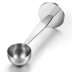 Leeseph 2 viename nerūdijančio plieno kavos kau&scaron;elis, suspaudimo dvigubos paskirties kavos &scaron;auk&scaron;to miltelių plaktukas matavimui ir suspaudimui