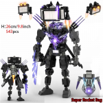 Skibidi tualetas 3.0 Titan Clockman statybinis blokas vaikams Titan Camerman garsiakalbis surinkimo plytos žaislai berniukams Dovanos Velykų žaislai