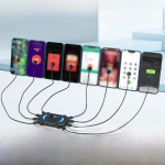 Auk&scaron;čiausios kokybės universalus ekrano įkroviklis ir spaustukas mobiliesiems įrenginiams G40 Standard Black, One Device One Head