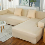 Universalus Elastingas Sofa Klojinių Užvalkalas - Vienspalvis, Atsparus Įbrėžimams, Apsauga keturiems sezonams Chaise Lounge klojiniams 3-Seater (190-230cm)