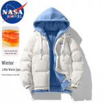 NASA MARVEL vyri&scaron;ka 2-in-1 pūkinė striukė su gobtuvu L