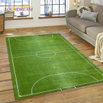 3D futbolo aik&scaron;tės kiliminis kilimėlis, skirtas miegamojo svetainei namų sofos dekoravimui, vaikų žaidimui, didelis dekoro grindų kilimėlis, dovana 60*90cm