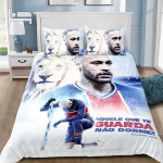 Auk&scaron;tos rai&scaron;kos spausdinimo Futbolo žvaigždės Neymars antklodės užvalkalas Futbolo žvaigždės Neymars patalynės komplektas pagalvės užvalkalas Viengulis Dvigulis Didelis dydis EU Single(135*200cm)3pcs