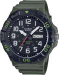 Casio MRW-210H-3AV Standartinis didelio ciferblato kvarcinis laikrodis &ndash; Karinė žalia, Vyri&scaron;kas black