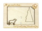 Great Swiss Mountain Dog, Greater Swiss Mountain Dog - Photo frame, engraved wooden frame, a lovely gadget for the dog lover by Art-Dog