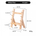 Daugiasluoksnis Katana laikiklis Nuimamas virtuvės laikiklis Fleita White Pine 4-Layer