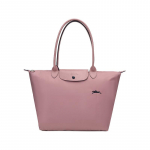 Longchamp Le Pliage Club 31 Didelės talpos Mygtuko Užtrauktuko Užsegimas Drobės Krep&scaron;ys Moteri&scaron;ki Pečių Krep&scaron;iai Naujas-Vintage-Rožinis 1899619P44 New Vintage Pink