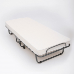 The White Stone Lit pliant avec matelas 80x190 cm en waterfoam | Sulankstoma lova 80 x 190 cm balta