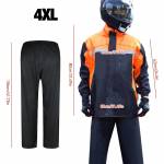 M-4XL Lietaus kostiumas motociklininkui Striukė vyrams Lietaus kelnių komplektas su at&scaron;vaitine juosta Motociklo lietaus įranga Motociklo lietpaltis