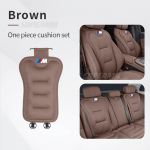 Automobilio sėdynės pagalvėlės užvalkalas Kvėpuojantis ledo &scaron;ilko sėdynės apsauginis pamink&scaron;tinimas BMW M M2 M3 M4 X1 X3 X5 X7 E39 E46 E60 E90 F10 F15 F20 F30 G20 G30 PU&Four Seasons gray