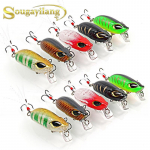 Žvejybos masalas ABS 5vnt 6cm žūklės masalas metalinis treble Hook masalas Kietieji žvejybos masalai žvejybos reikmenims 5Pcs Lure&Box