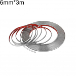 Automobiliai Automobilių dalys Chromas Automobilių Ornamentai Stilius 18mm Liejimas Apdailos juostelė 22mm Universali 15mm 6mm Width 6 mm & 3