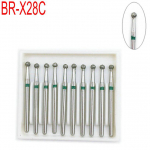 10 vnt. 1,6 mm stomatologinės didelės spartos grąžtai, didelio greičio rankinis instrumentas, turbininis deimantinis gręžtuvas, poliravimo grąžtas BR-X28C