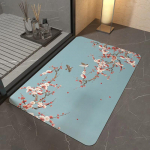 Kinijos diatominio purvo mink&scaron;tas padėklas kambario durų vandeniui sugeriantis kilimėlis pėdoms vonios kambarys, neslystantis kilimėlis prie durų namuose Greitai džiūstantis kilimėlis 40*60cm