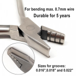 Dental Orthodontic Hollow Chop Contouring Arch Forming Plier Stainless Steel Heavy Wire Bending Tool with 3 Grooves Autoclavable dentist tools 1 piece