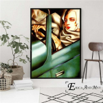 Tamara De Lempicka Abstraktus moterų sienų menas ant drobės Paveikslas Plakatas Namų dekorui Plakatai ir spaudiniai Neįrėminti dekoratyviniai paveikslai 70cm&times;100cm NoFrame