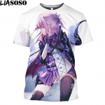 Anime Girl Frontline HK416 Cosplay Kostiumų spausdinimas Grafiniai mar&scaron;kinėliai Homme trumpomis rankovėmis Vyri&scaron;ki drabužiai M4A1 G36 AK47 mar&scaron;kinėliai S